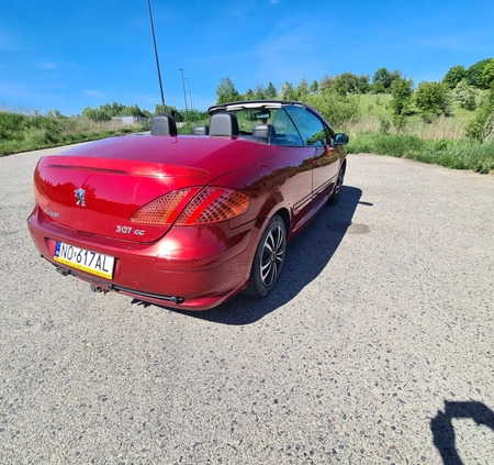 Peugeot 307 CC cena 9900 przebieg: 153179, rok produkcji 2004 z Olsztyn małe 191